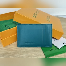 Новый большой кожаный кошелек BV 649597. Простой кошелек для хран