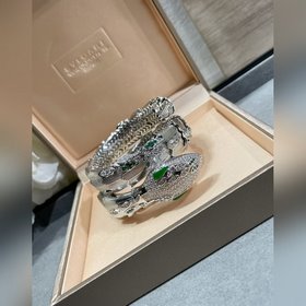 (Реальная цена) Материал： 2140360. Браслет Bulgari с зелеными зме