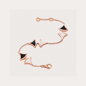 Уровень покупки Bvlgari Diva серия Черно-белая юбка Браслет Класс