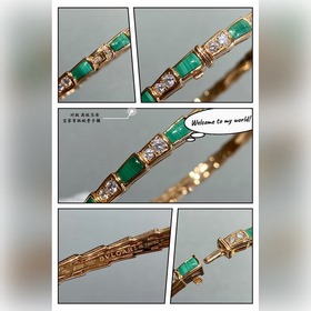 V-образное золотое покрытие (белый, серый, зеленый) BVLGARI высок