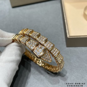 Высококачественная версия BVLGARI широкий браслет с драгоценными 