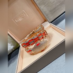 (Реальная цена) Материал： 2140360. Браслет Bulgari с оранжевой зм