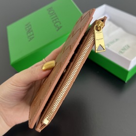 #Bv Плетеный кошелек с двойной застежкой-молнией 749940 Компактны