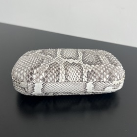 #BV knot Большая сумка из кожи питона для вечернего выхода 754614