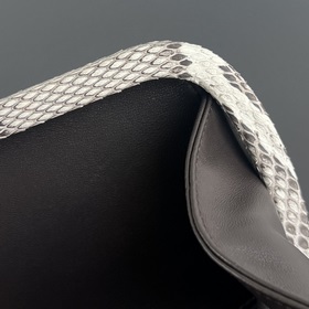 #BV knot Большая сумка из кожи питона для вечернего выхода 754614