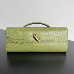 #Bv Крокодиловая текстура Clutch Длинная сумка 741511 с ручкой, д