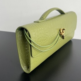 #Bv Крокодиловая текстура Clutch Длинная сумка 741511 с ручкой, д