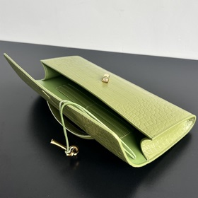 #Bv Крокодиловая текстура Clutch Длинная сумка 741511 с ручкой, д