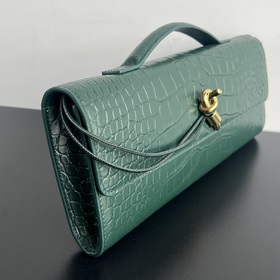 #Bv Крокодиловая текстура Clutch Длинная сумка 741511 с ручкой, д