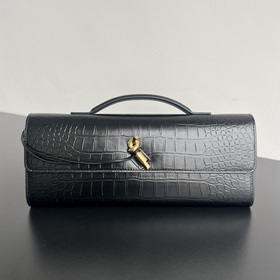 #Bv Крокодиловая текстура Clutch Длинная сумка 741511 с ручкой, д