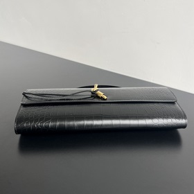 #Bv Крокодиловая текстура Clutch Длинная сумка 741511 с ручкой, д