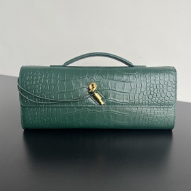 #Bv Крокодиловая текстура Clutch Длинная сумка 741511 с ручкой, д