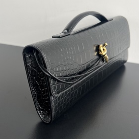 #Bv Крокодиловая текстура Clutch Длинная сумка 741511 с ручкой, д
