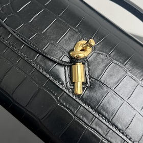 #Bv Крокодиловая текстура Clutch Длинная сумка 741511 с ручкой, д