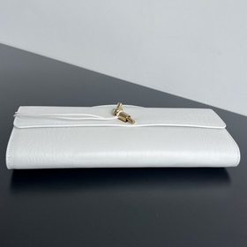 #Bv Крокодиловая текстура Clutch Длинная сумочка 741511 с ручкой,