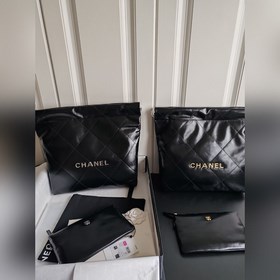 Склад в наличии, размер 35 см, версия с чипом, Chanel, кожа с мас