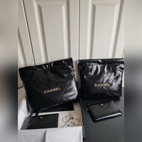 Склад в наличии, размер 35 см, версия с чипом, Chanel, кожа с мас