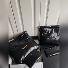 Склад в наличии, размер 35 см, версия с чипом, Chanel, кожа с мас