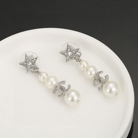 Chanel серьги-гвоздики, точная копия оригинала, высококачественна