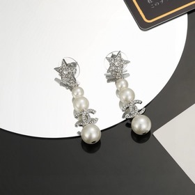 Chanel сережки-гвоздики, точная копия оригинала, высококачественн