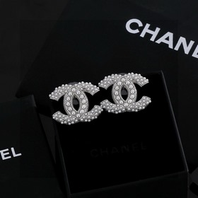 Chanel серьги-гвоздики, точная копия оригинала, высококачественна