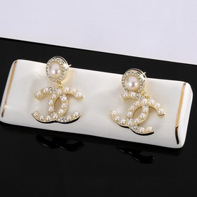 Chanel серьги-гвоздики, точная копия оригинала, высококачественна