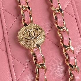 Chane1 24K мини-косметичка AP4302 с рельефной цепочкой из стразов