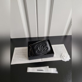 CHANEL 24K Новая сумка с рельефным рисунком и стразами 4302 Черна