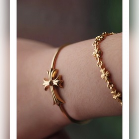 Chrome Hearts Крокс Сердце Браслет