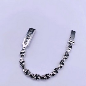 Chrome Hearts, серебряный браслет с классическим элементом Rollin