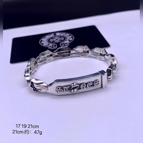 Chrome Hearts, серебряный браслет с классическим элементом Rollin