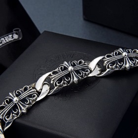 Chrome Hearts Крест-цветной браслет для мужчин и женщин, длина 20