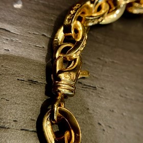 Кросин 22, браслет с гравировкой из золота