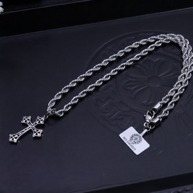 Ожерелье Chrome Hearts, цепочка с переплетением, очень стильное. 