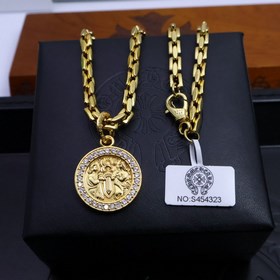 Ручная работа Chrome Hearts. Классическое золотистое ожерелье, ко
