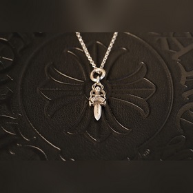 Подлинный ожерелье Chrome Hearts с классическим маленьким круглым