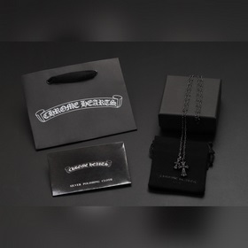 Кро-Сердце, специальная модель с двойным крестом из черного сереб
