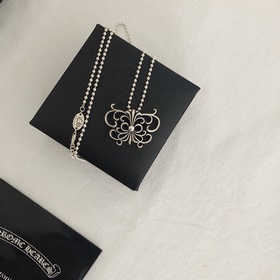 Ожерелье Chrome Hearts с бабочкой. Только Chrome Hearts может соз