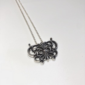 Ожерелье Chrome Hearts с бабочкой. Только Chrome Hearts может соз