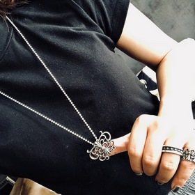 Ожерелье Chrome Hearts с бабочкой. Только Chrome Hearts может соз