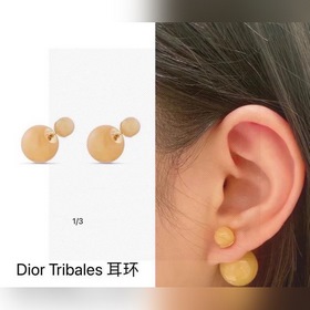 Новые серьги Dior с металлическим эффектом и модными буквами прив
