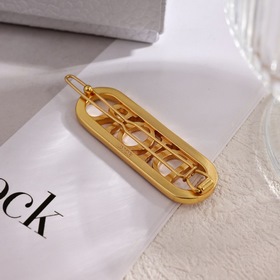 Новые заколки Dior. Металлический дизайн с буквами в стиле ретро 