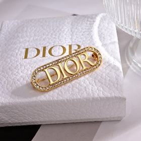Новые заколки Dior. Металлический дизайн с буквами в стиле ретро
