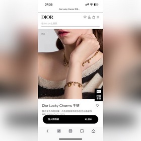 Цена ожерелья： 0 Цена браслета： 2200 Новая коллекция Dior в маг