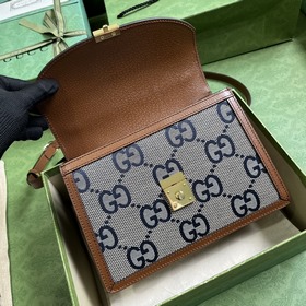 Сумка Ophidia Super Double G, UKMBG 8480. Уникальный узор Double 