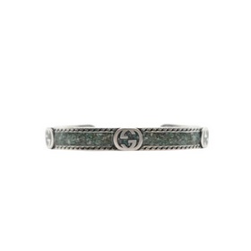 Gucci Браслет с бирюзой и двойной буквой G, модный дизайн, винтаж