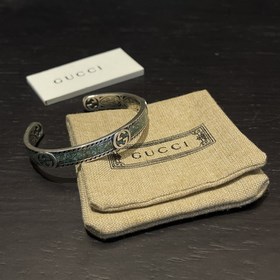 Gucci Браслет с бирюзой и двойной буквой G, модный дизайн, винтаж