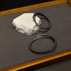 Gucci Змеевидный браслет из чистого серебра с изящной гравировкой