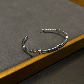 Gucci узкий браслет с двойной цепочкой G, винтажный, соединенные 