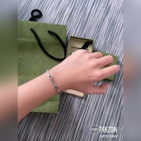 Gucci узкий браслет с двойной цепочкой G, винтажный, соединенные 